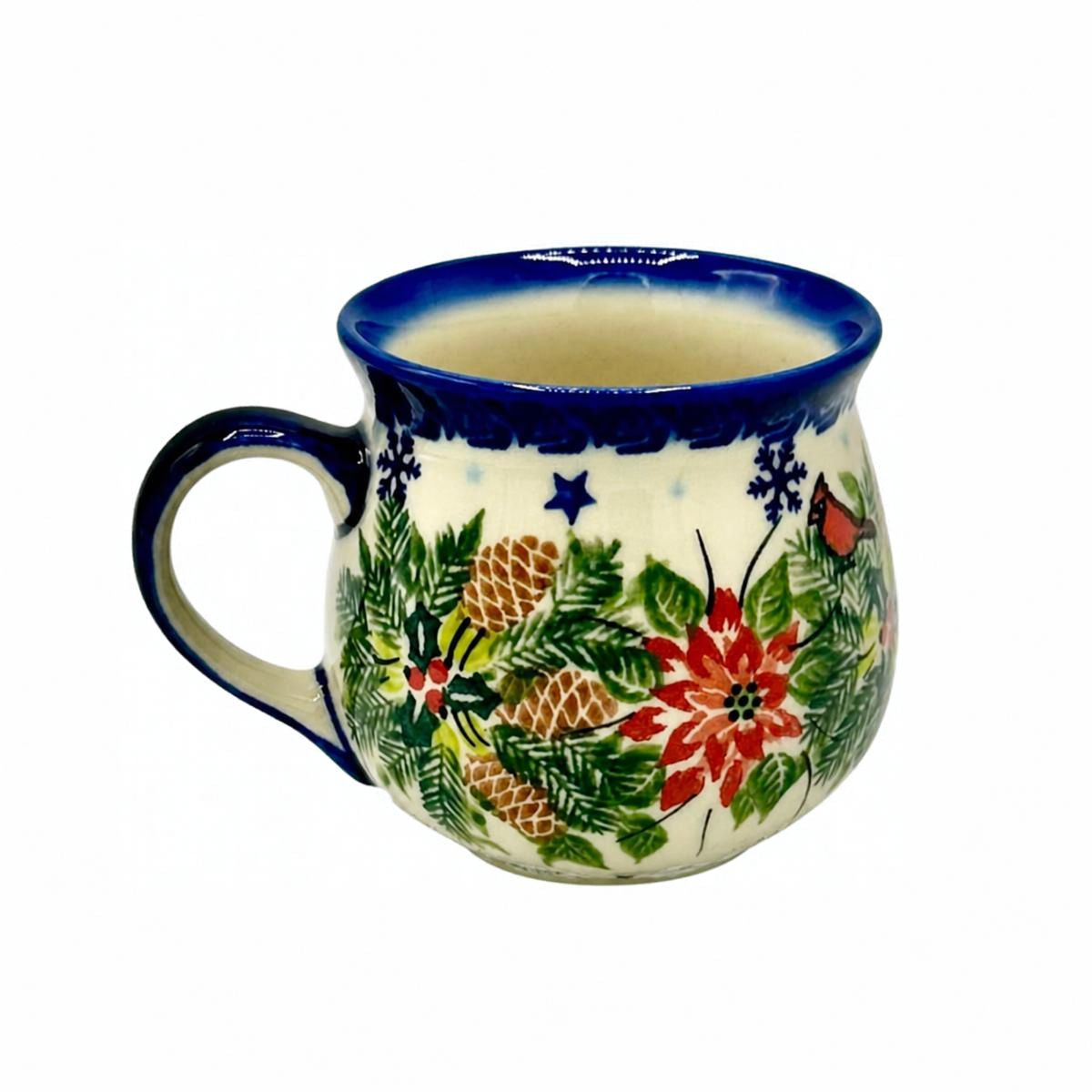 Polish Pottery Holiday Bubble Mug - Small