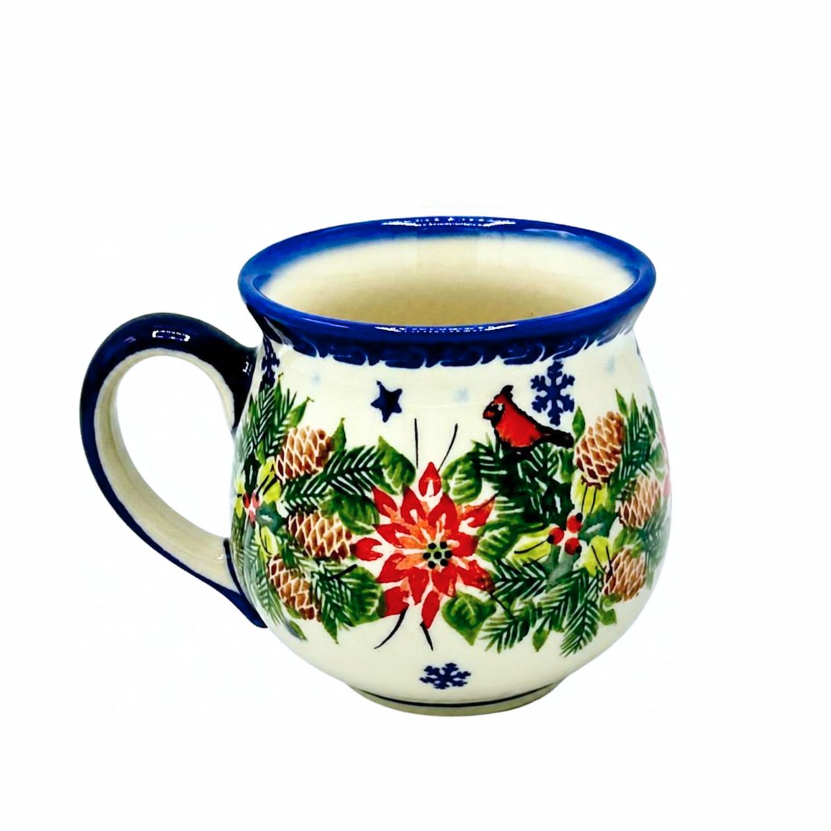 Polish Pottery Holiday Bubble Mug