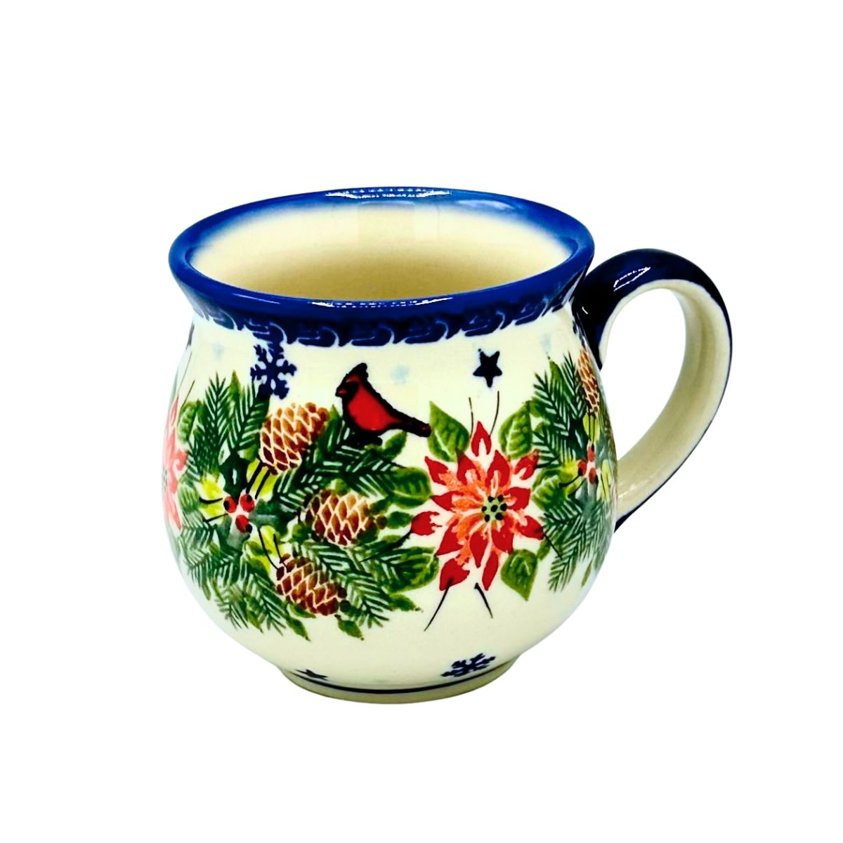 Polish Pottery Holiday Bubble Mug