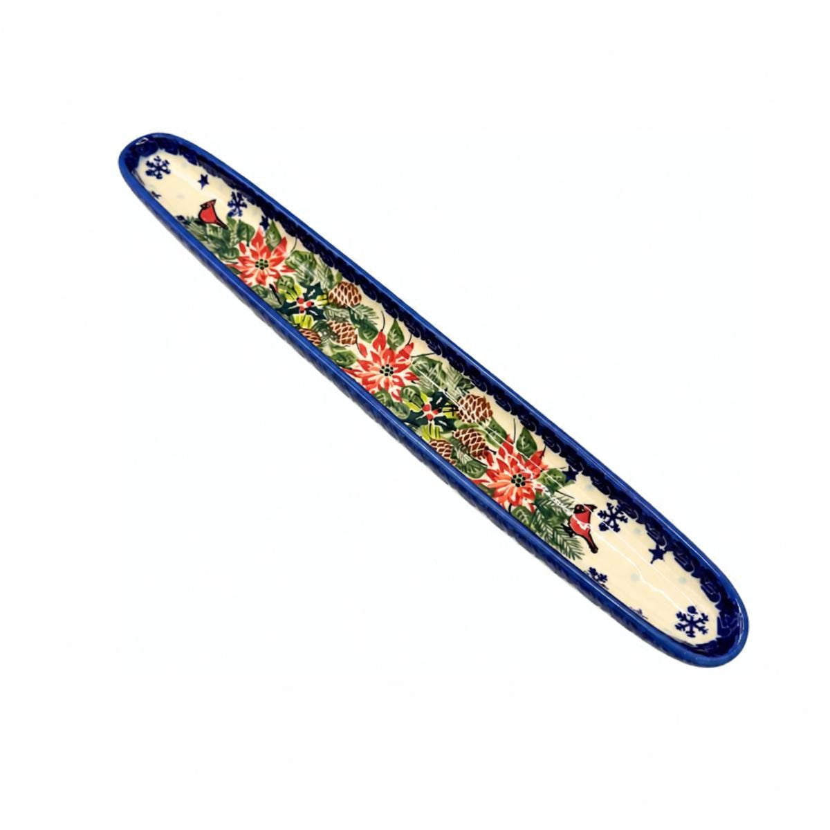 Polish Pottery Holiday Olive Boat