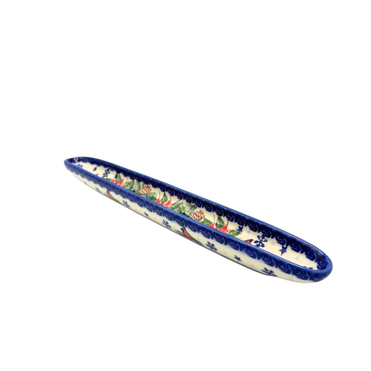 Polish Pottery Holiday Olive Boat