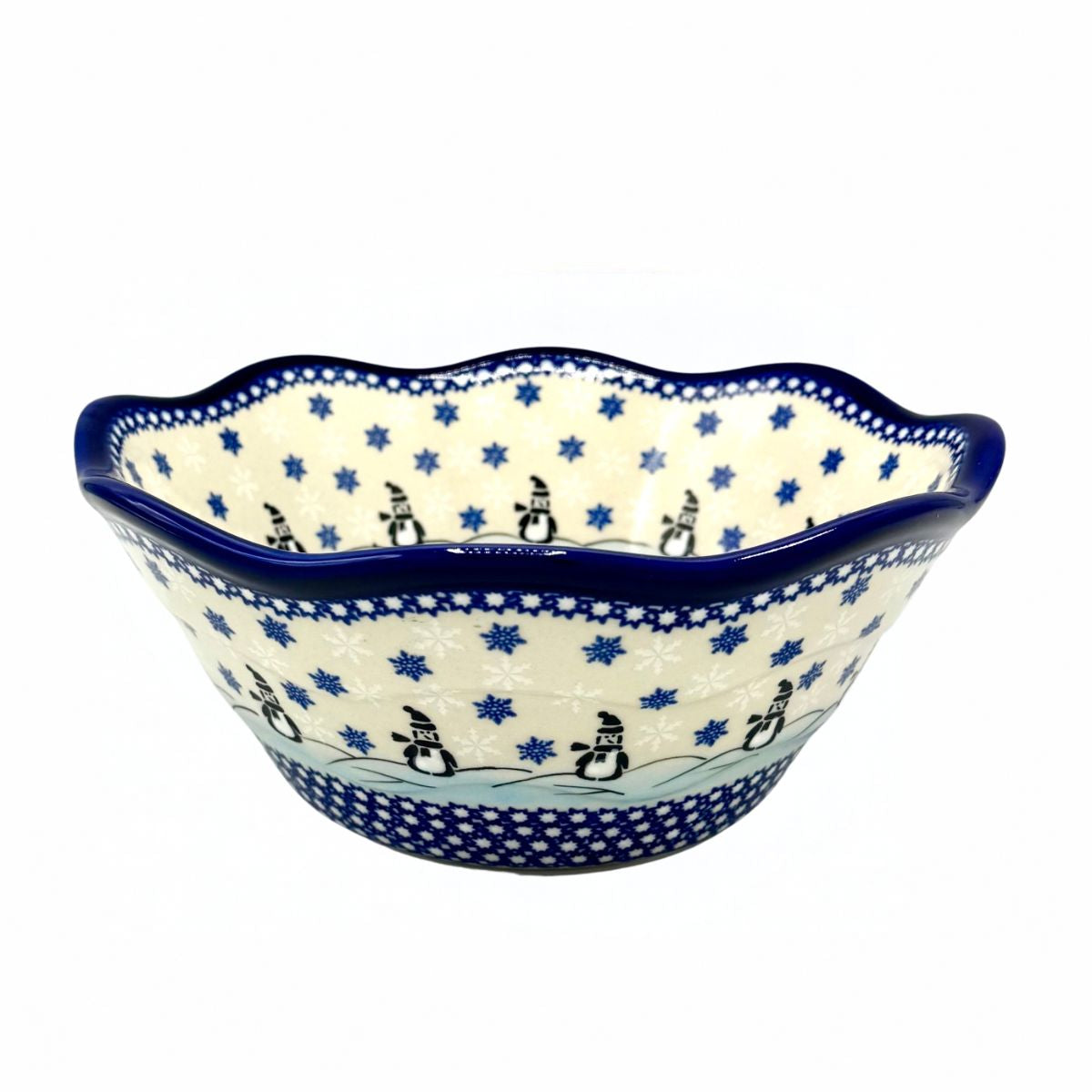 Polish Pottery Snowflake Viki Bowl