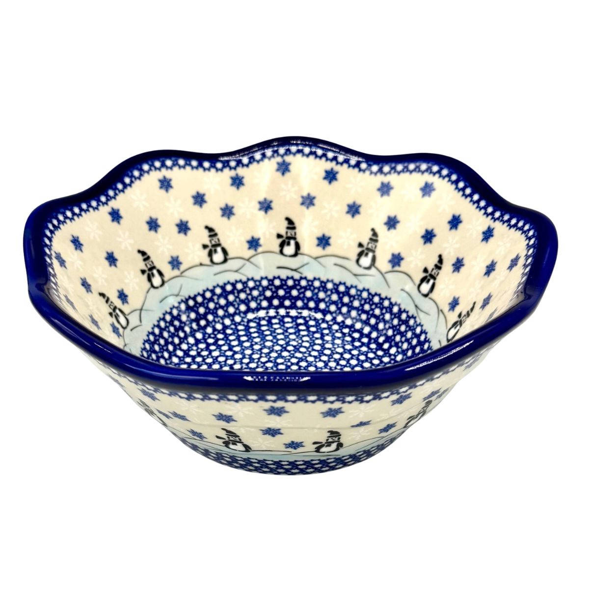 Polish Pottery Snowflake Viki Bowl