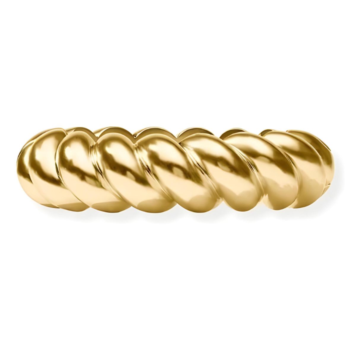 Julie Vos Ravello Statement Hinge Bangle Bracelet - Gold