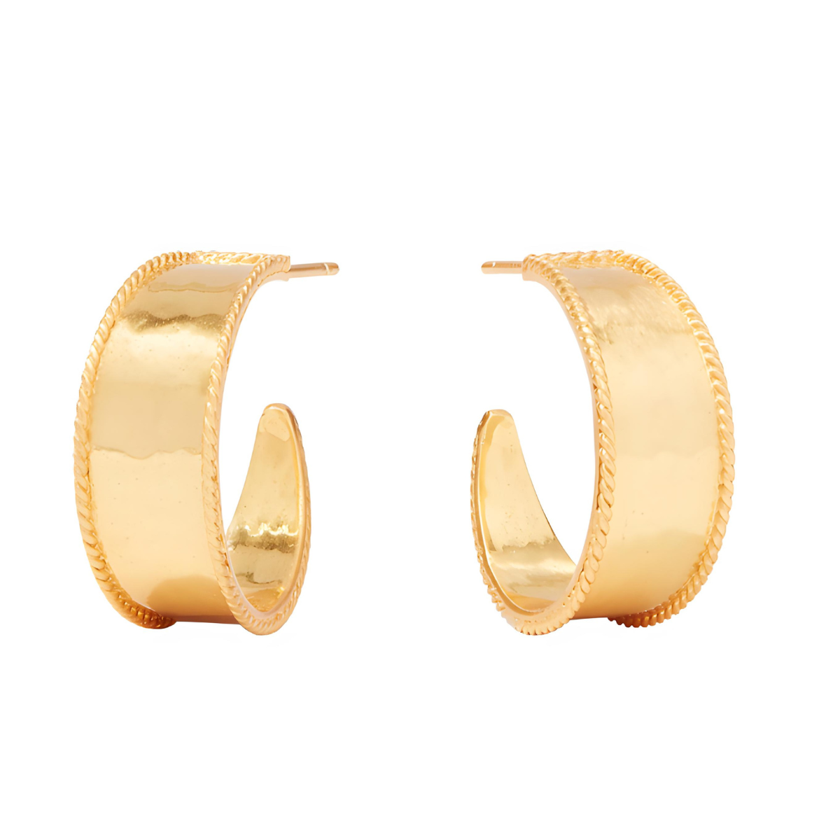 Julie Vos Savoy Gold Hoop Earrings - Small