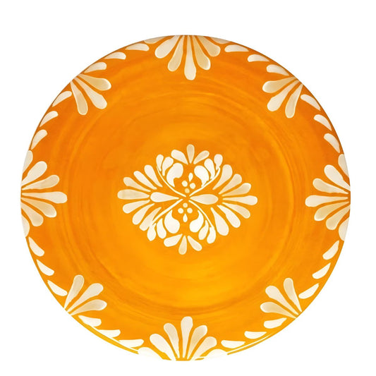 Le Cadeaux Paloma Orange Melamine Salad Plates Set/4