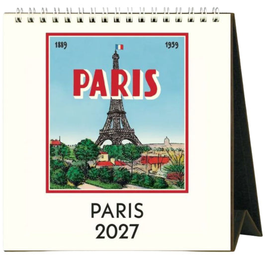 Cavallini Paris 2027 Desk Calendar