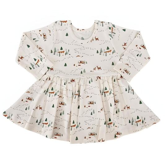 Finn + Emma Long Sleeve Into the Woods Twirl Dress