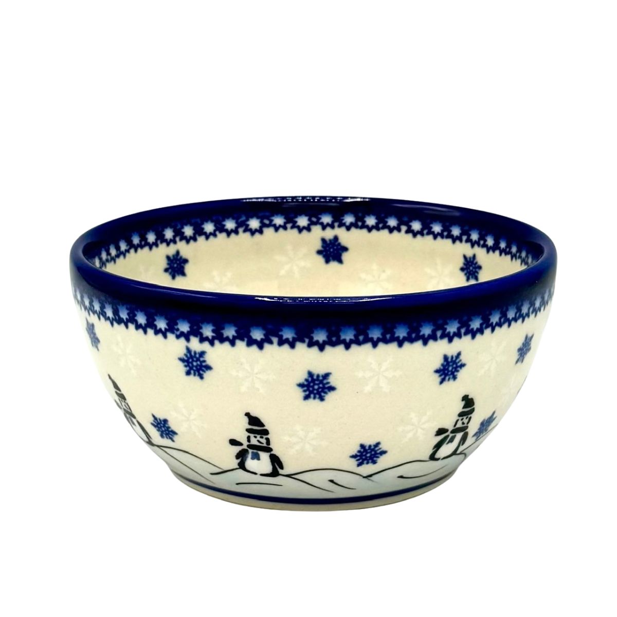 Polish Pottery Snowflake Bowl