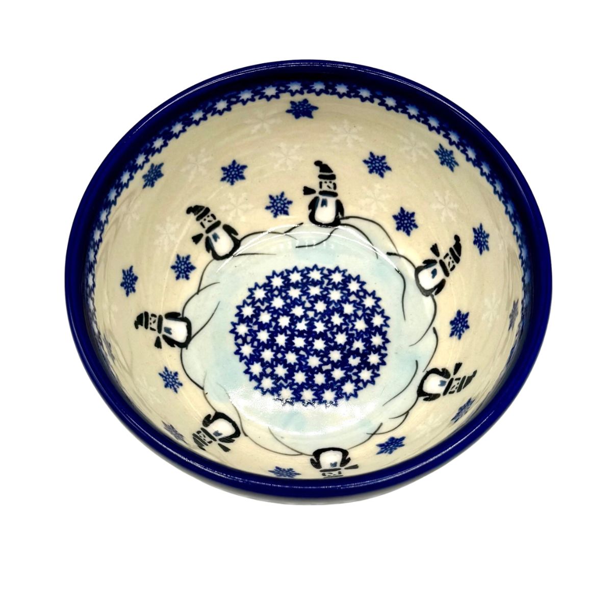 Polish Pottery Snowflake Bowl