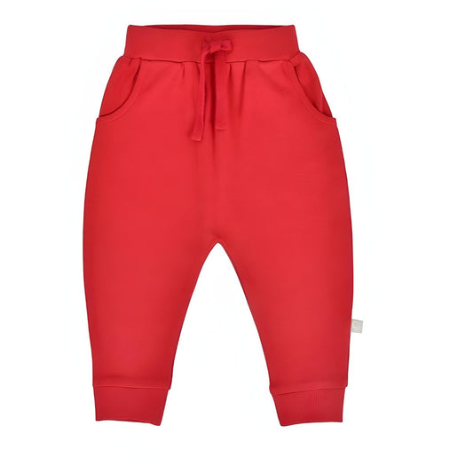Finn + Emma Baby Kid Lounge Organic Pants - Scarlet Red