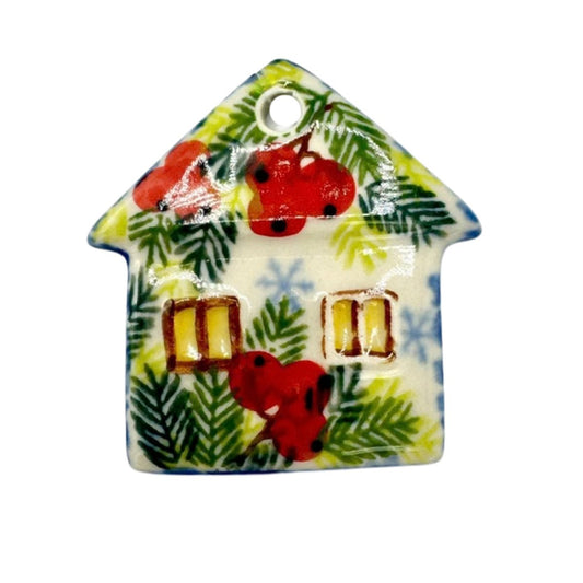 Polish Pottery Berry House Ornament