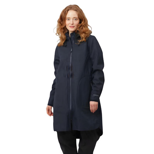 Isle Jacobsen Softshell Raincoat A-line - Dark Indigo - UK40/US8