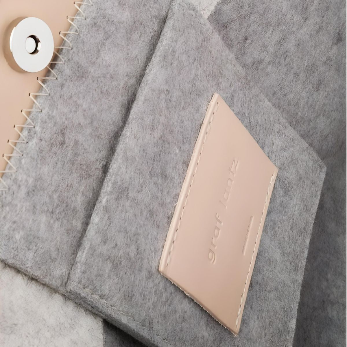 Graf Lantz Jaunt Merino Wool Tote Granite, Heather White & Natural