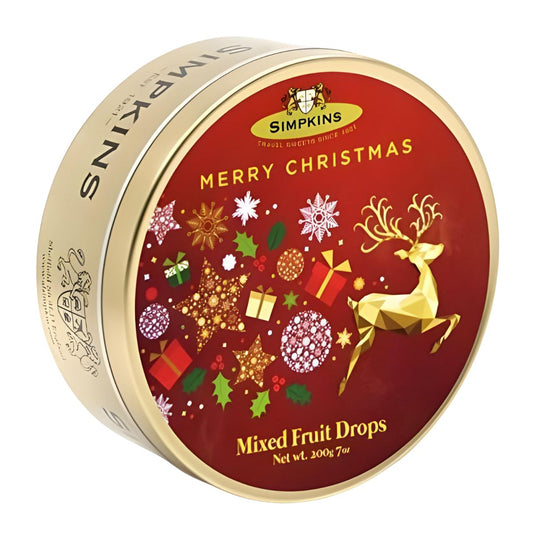 Simpkins Holiday Tin Mixed Fruit Drops