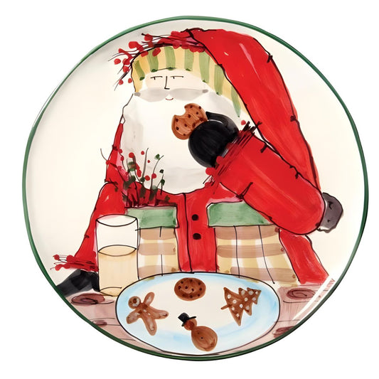 Vietri Old St. Nick Cookie Platter