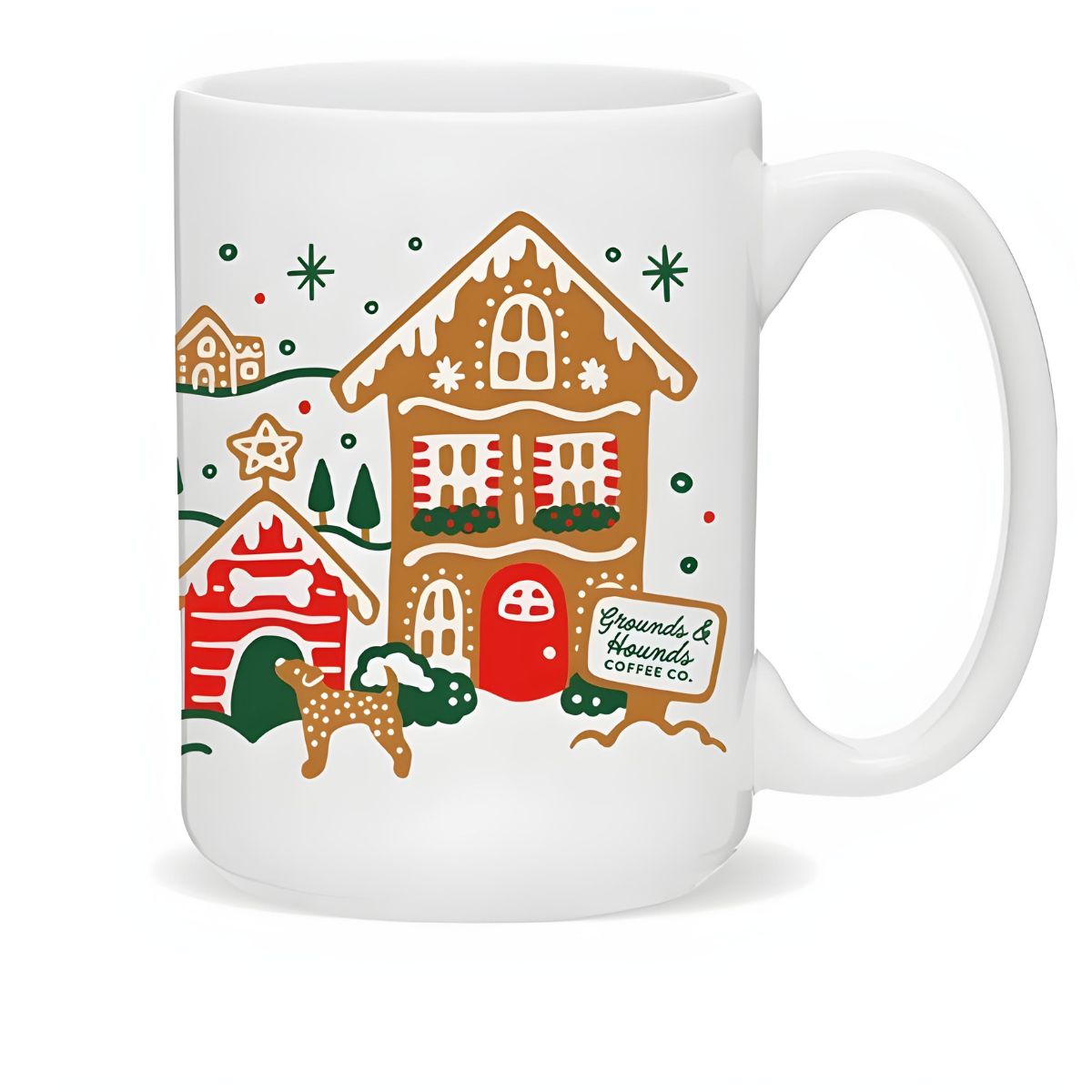 Grounds & Hounds Gingerbread Holiday Mug