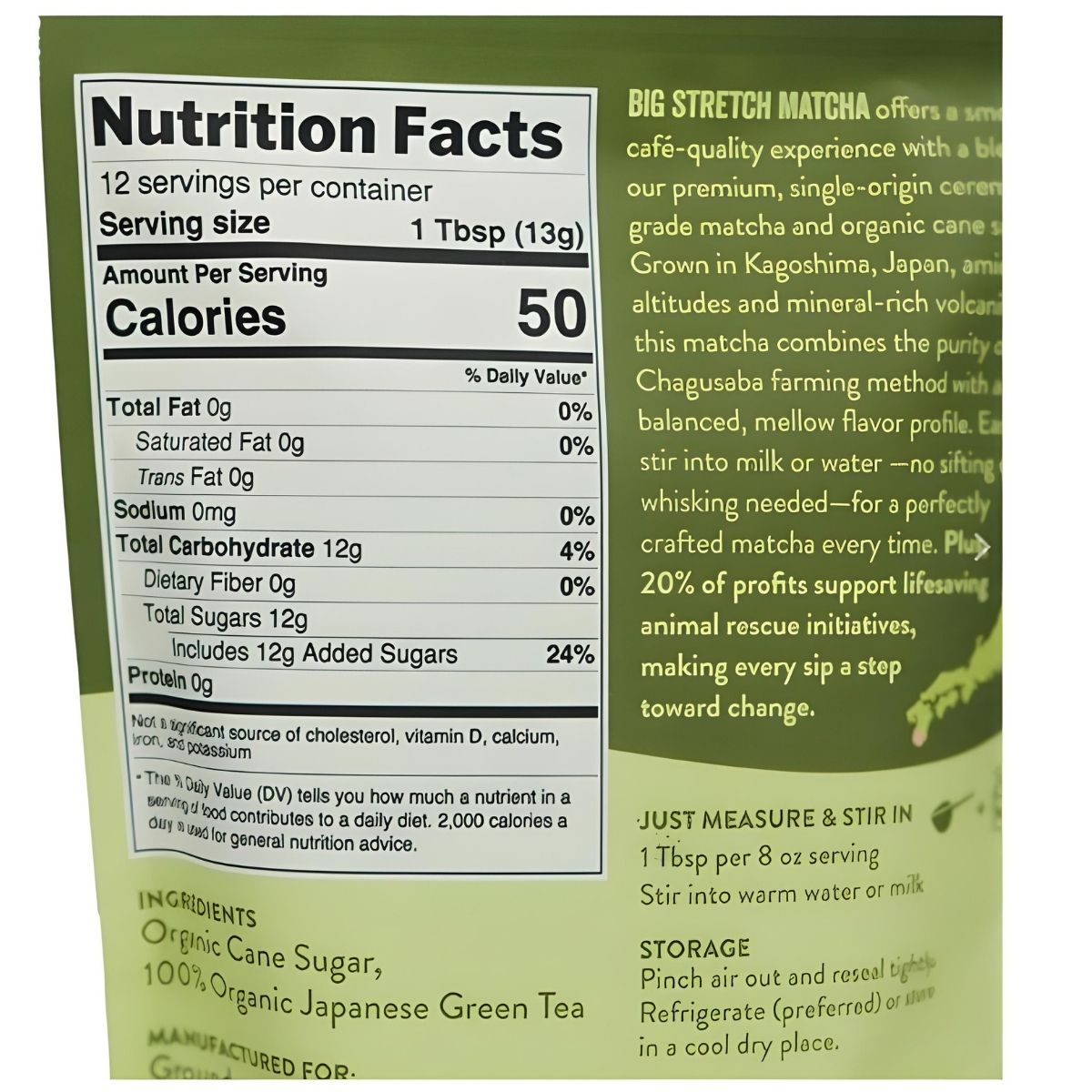 Grounds & Hounds Big Stretch Cafe Style Matcha