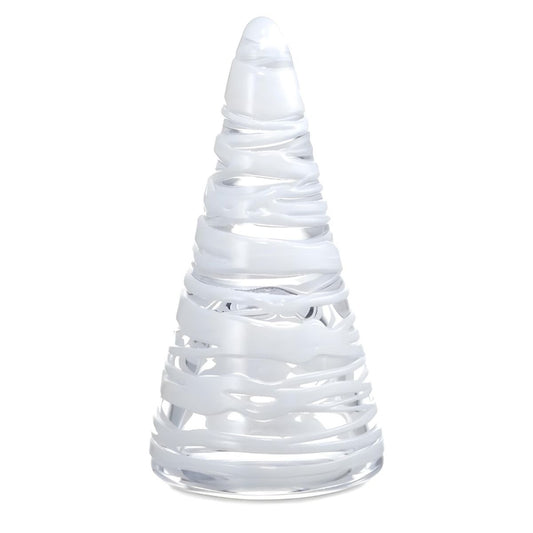 Simon Pearce Snowdrift Conical Tree - 8 Inch