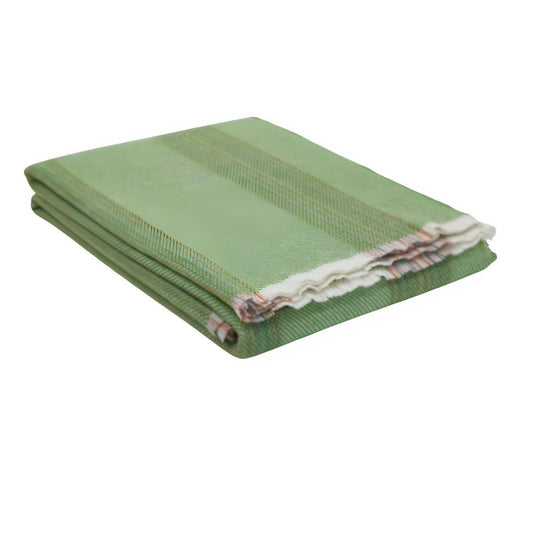 Cushendale Seskin Lambswool Small Throw - Greengage