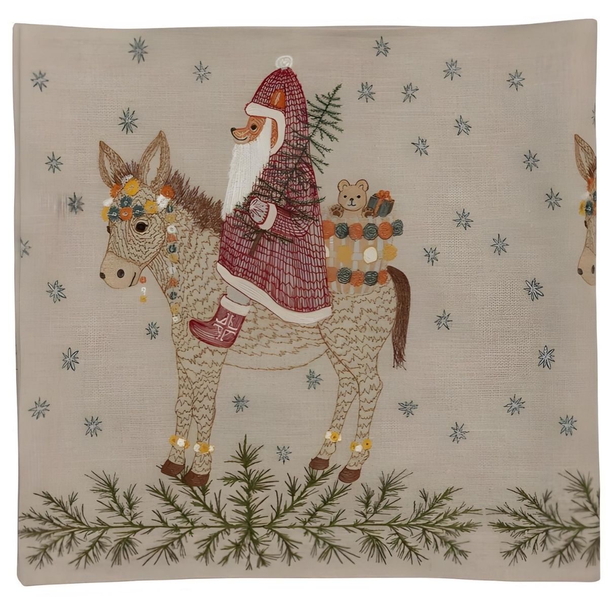 Coral & Tusk Christmas Donkey Table Runner