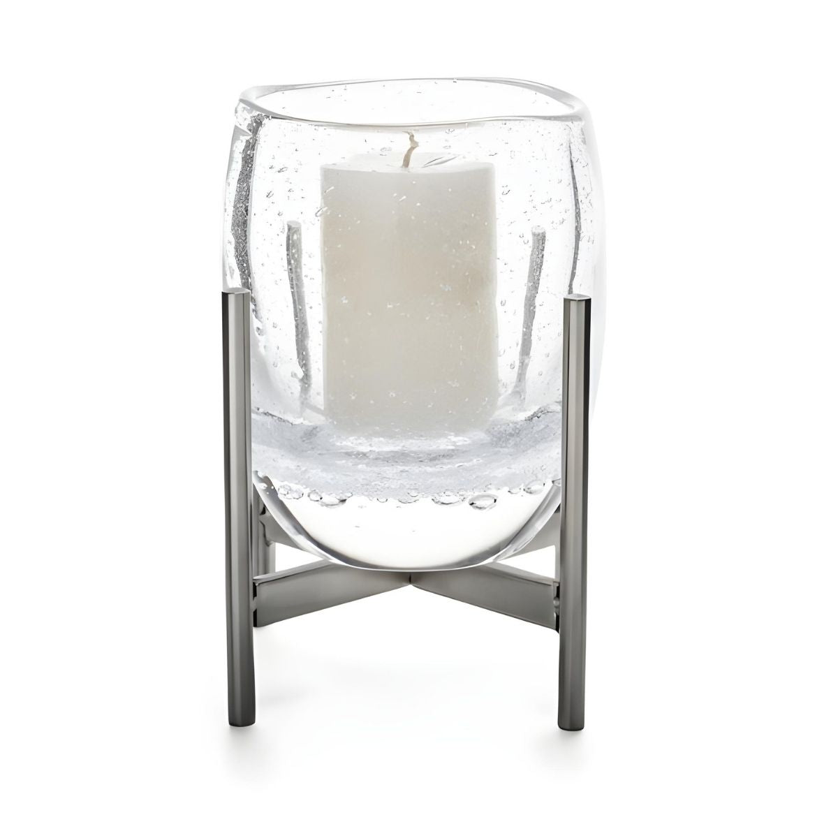 Simon Pearce Burlington Vela Hurricane with Stainless Steel Stand