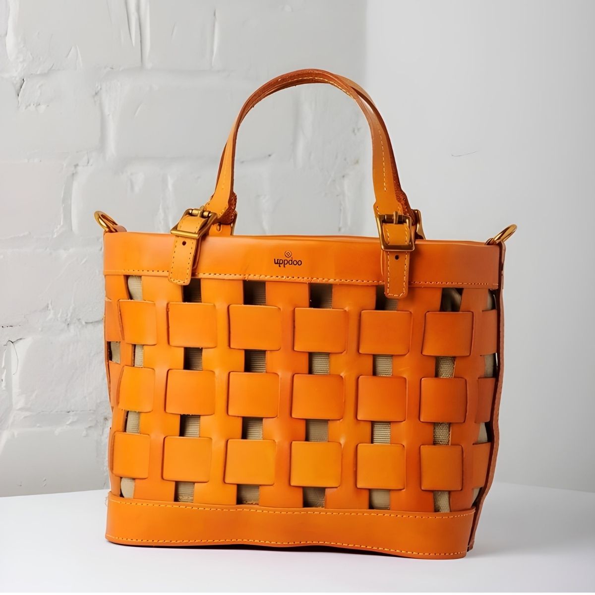 Uppdoo Venture Basket Tote - Apricot