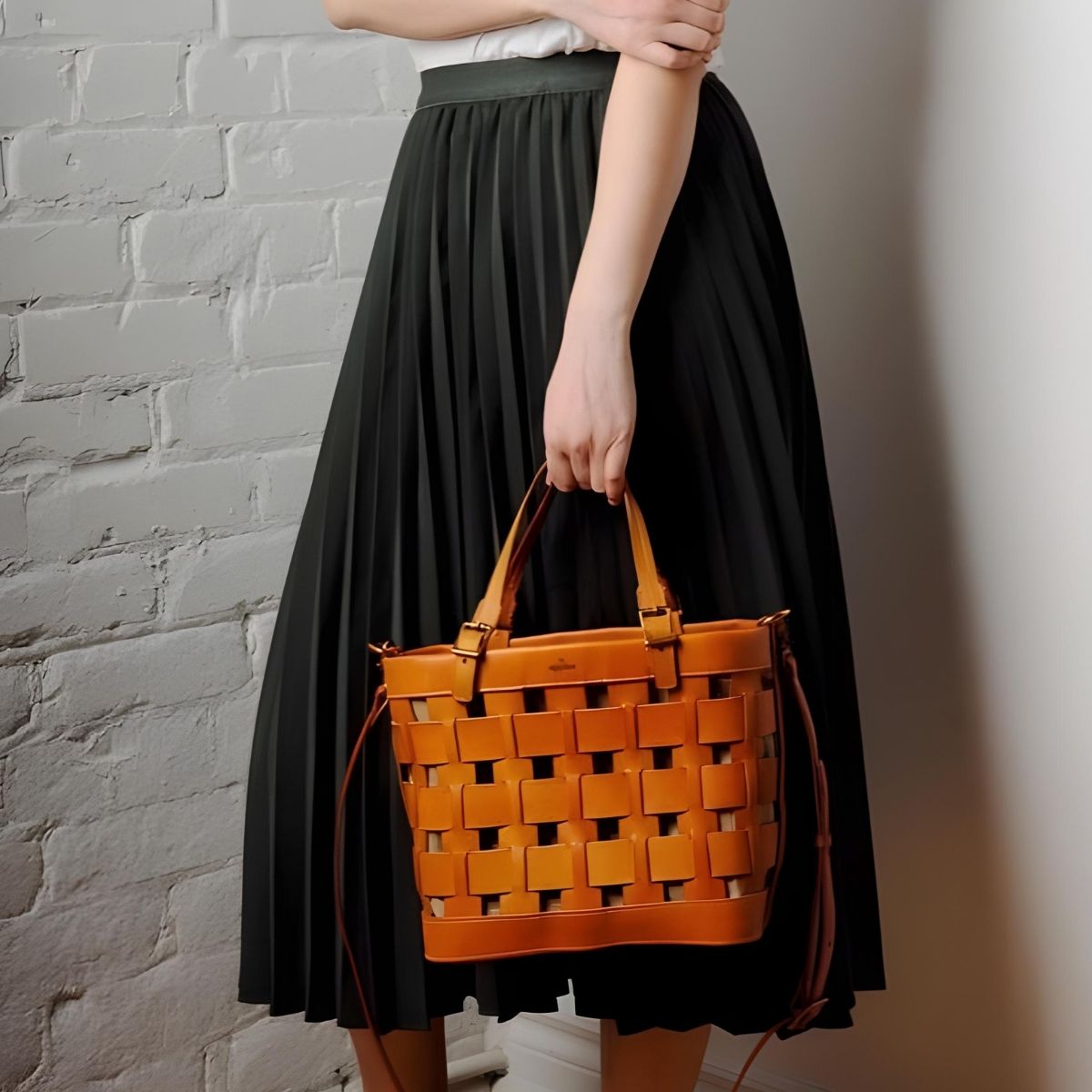 Uppdoo Venture Basket Tote - Apricot