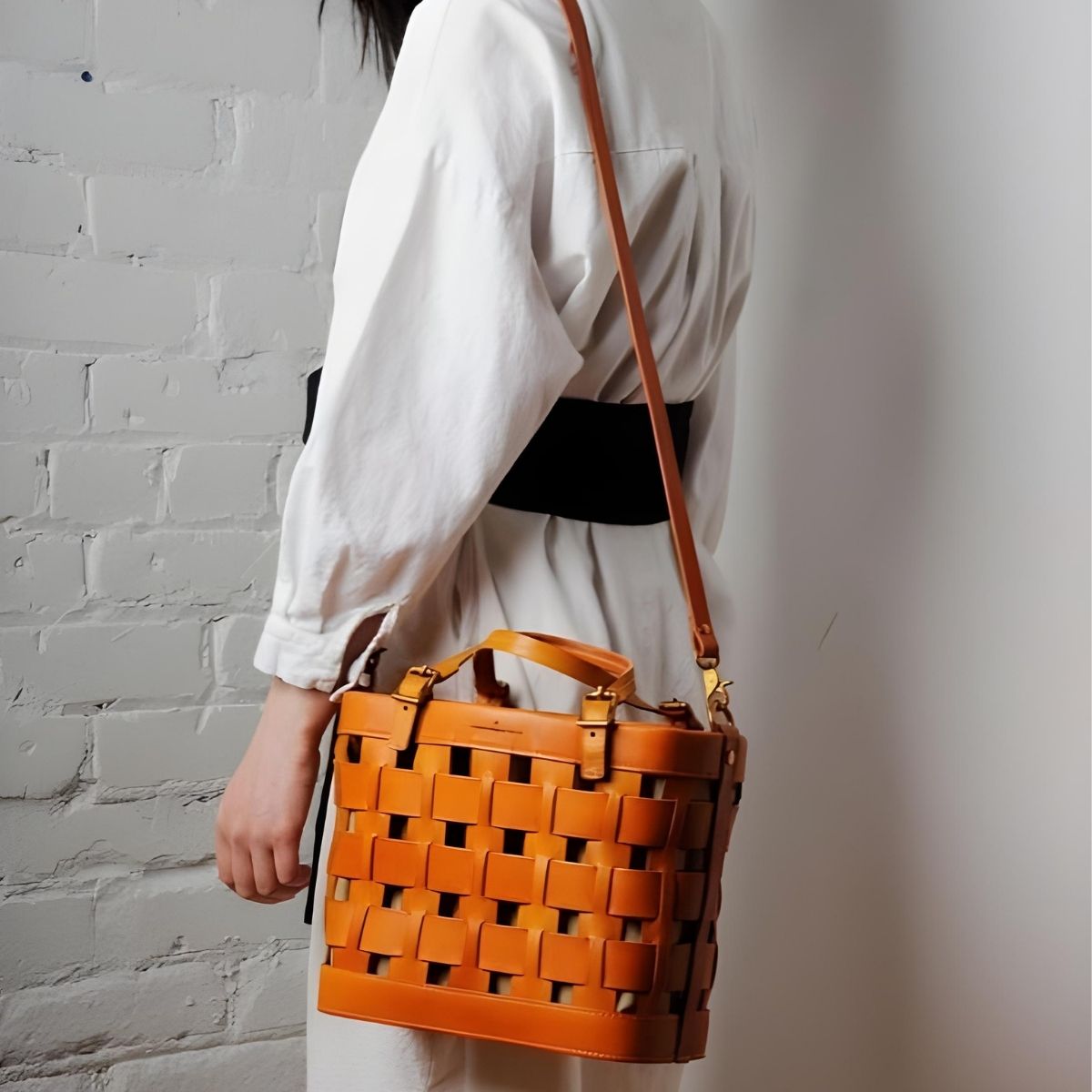 Uppdoo Venture Basket Tote - Apricot