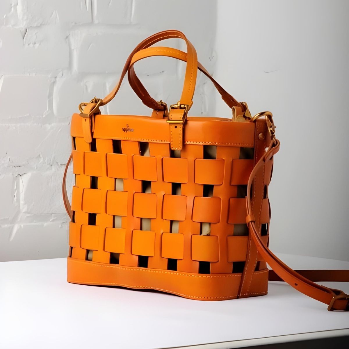 Uppdoo Venture Basket Tote - Apricot