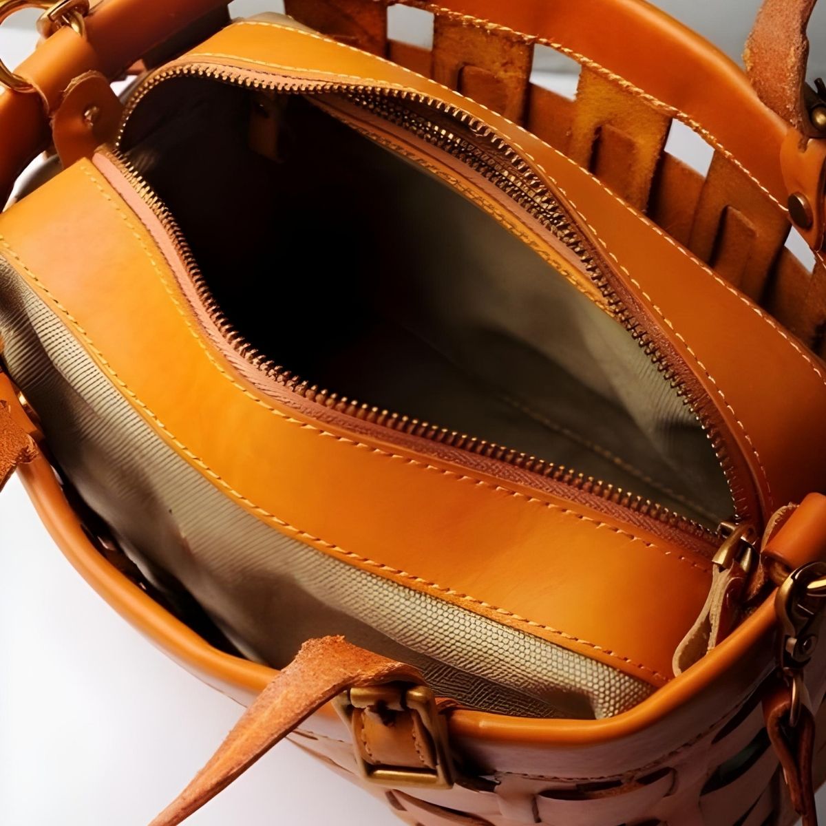 Uppdoo Venture Basket Tote - Apricot