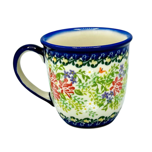 Polish Pottery Large Floral Viking Mug