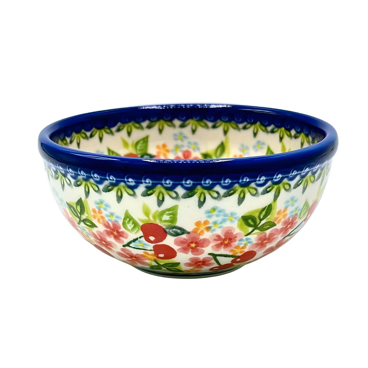 Polish Pottery Cherries Bowl