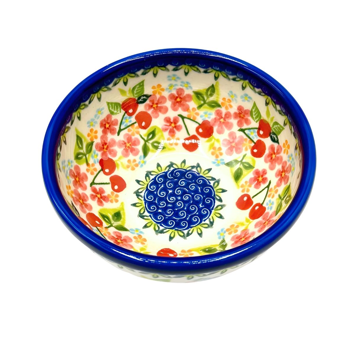 Polish Pottery Cherries Bowl