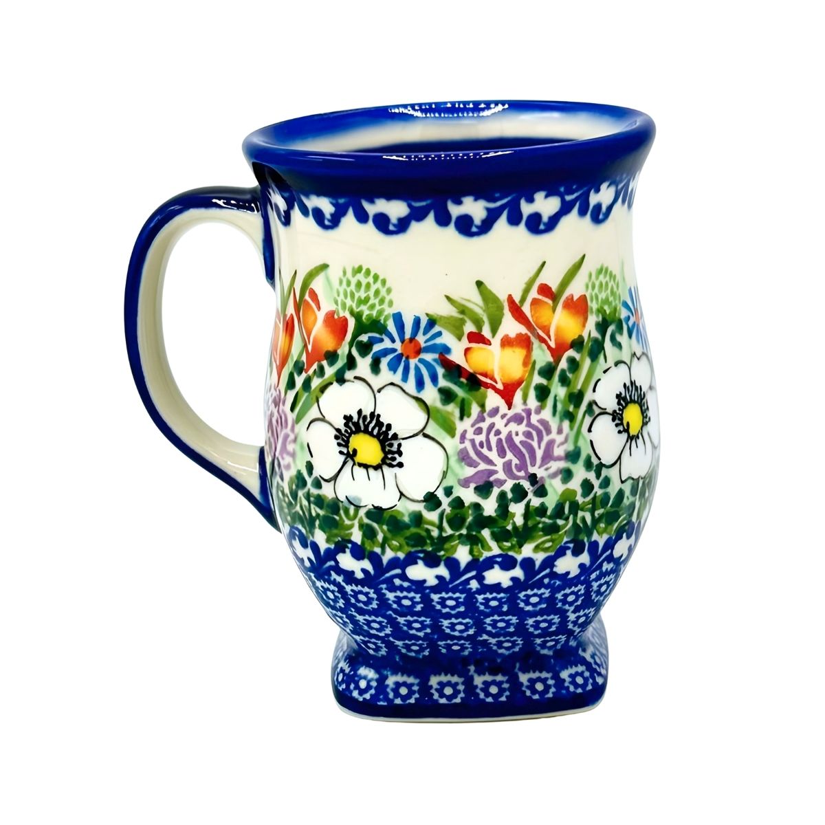 Polish Pottery Floral Tulip Mug