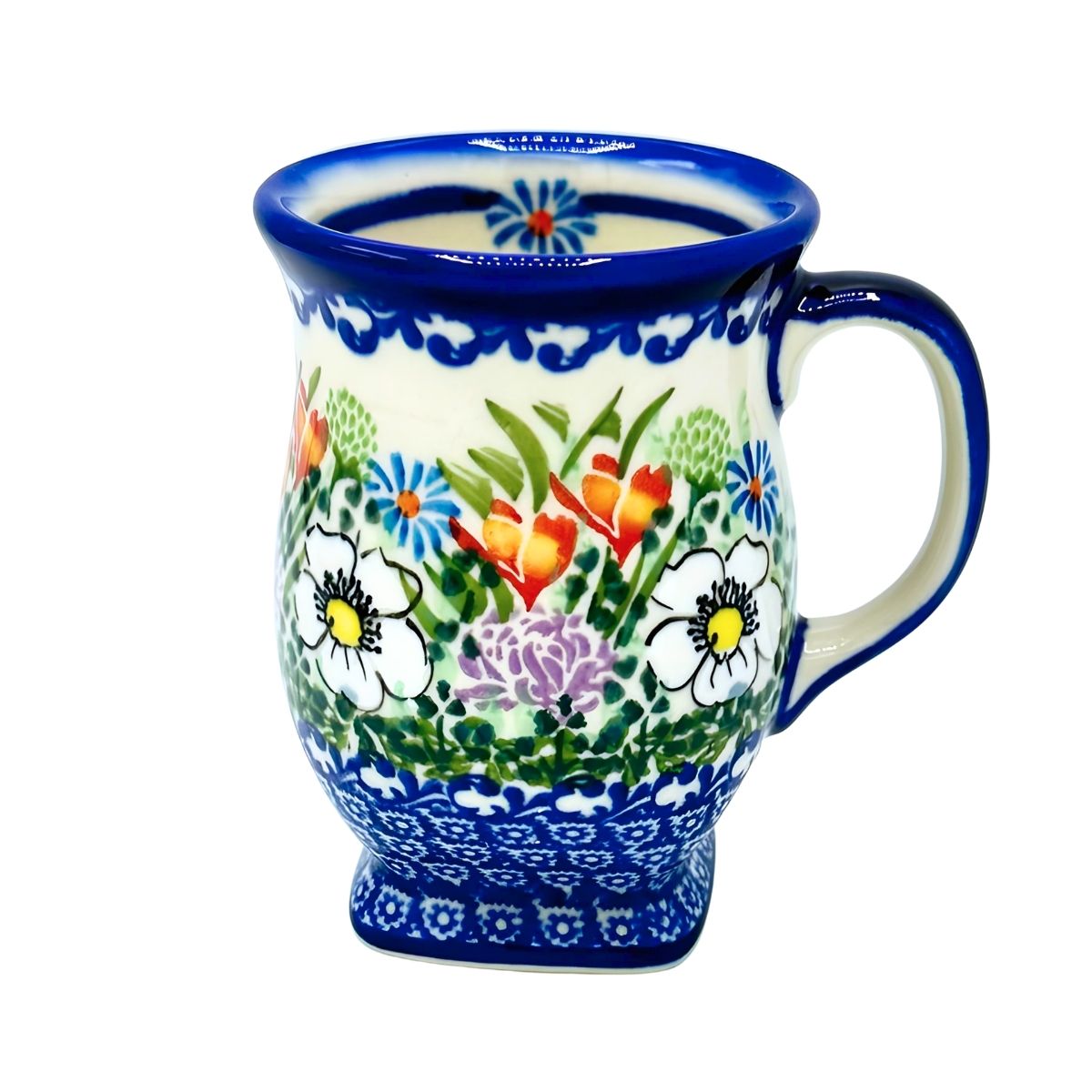 Polish Pottery Floral Tulip Mug