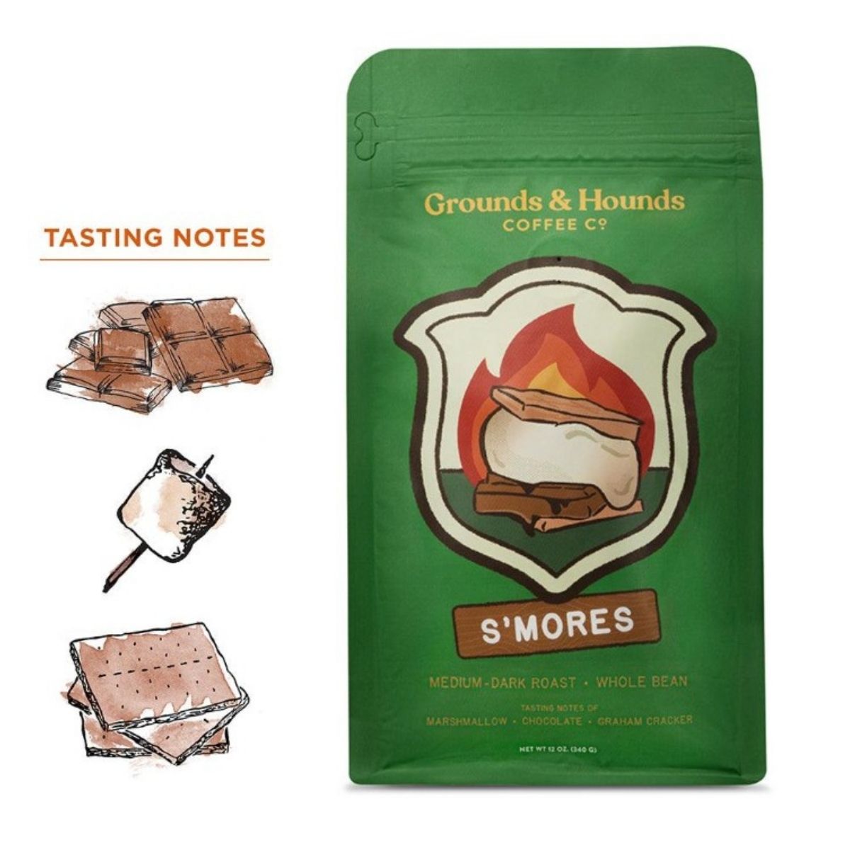 Grounds & Hounds S'mores Blend - Whole Bean