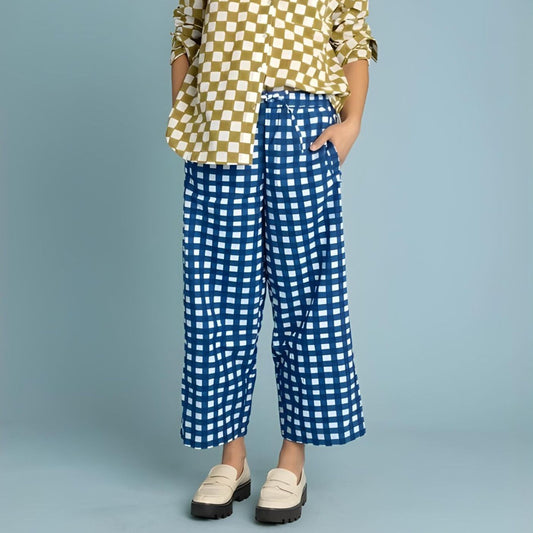 and for Good Shore Pant - Gingham Picnic Coastal Blue