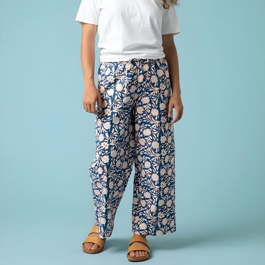and for Good Shore Pant - Floral Escape Navy & Peach
