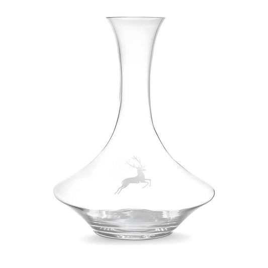 Gmundner Keramik Glass Deer Etched Wine Decanter