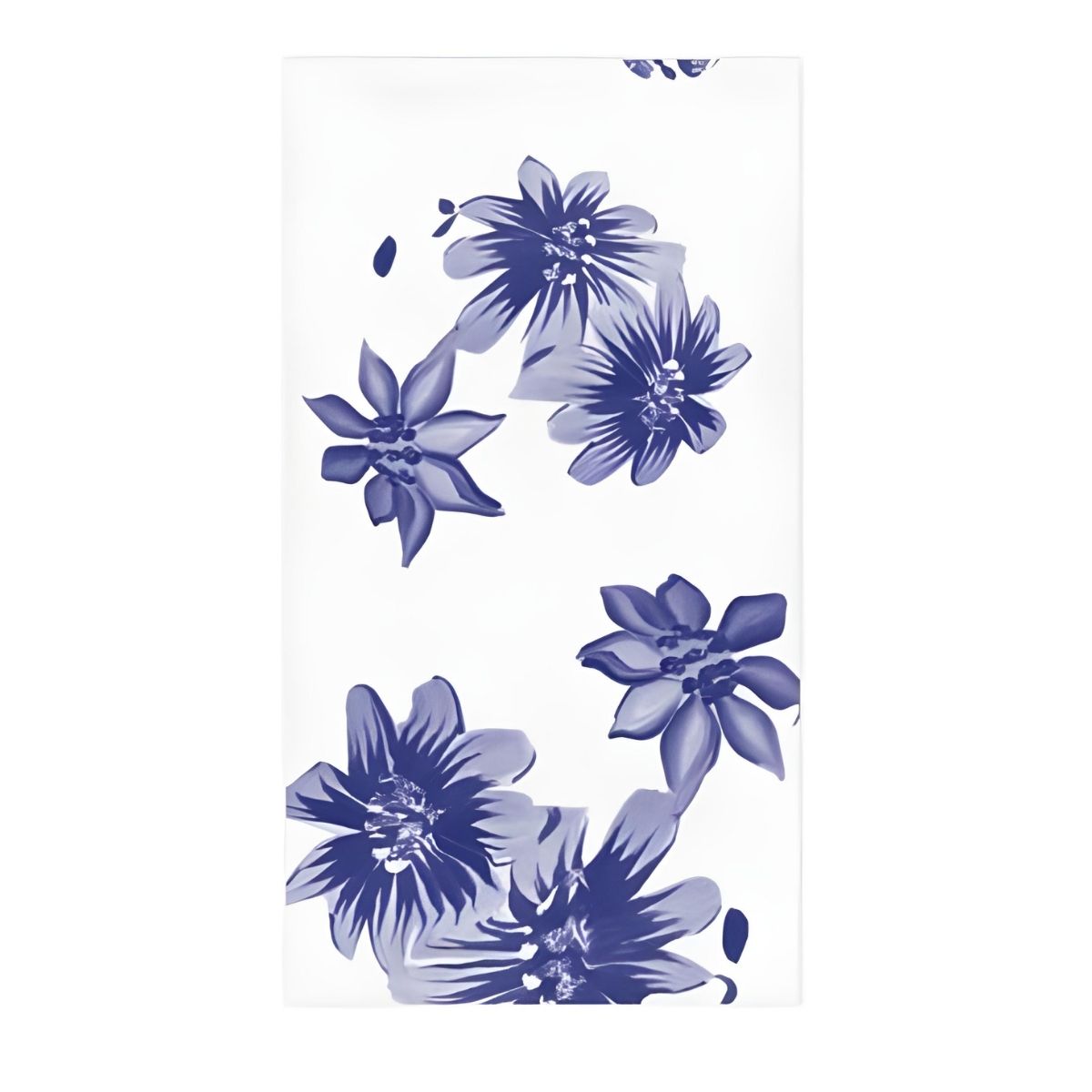 Vietri Papersoft Napkins Blue and White Floral Guest Towels (Pack of 20)