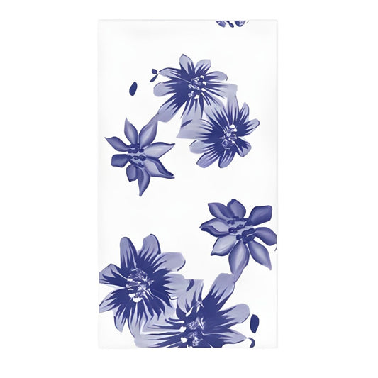 Vietri Papersoft Napkins Blue and White Floral Guest Towels (Pack of 20)