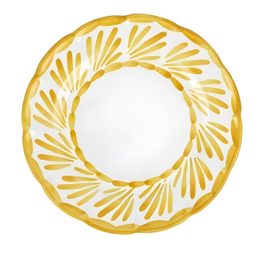 Vietri Arezzo Yellow Dinner Plate