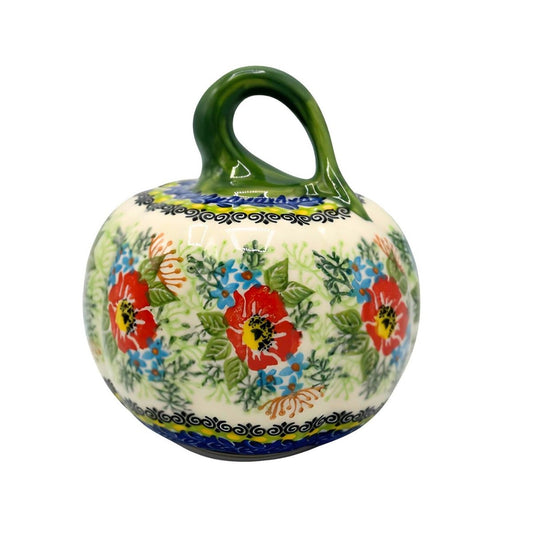 Polish Pottery Small Pumpkin Art 1 17-0826 A1