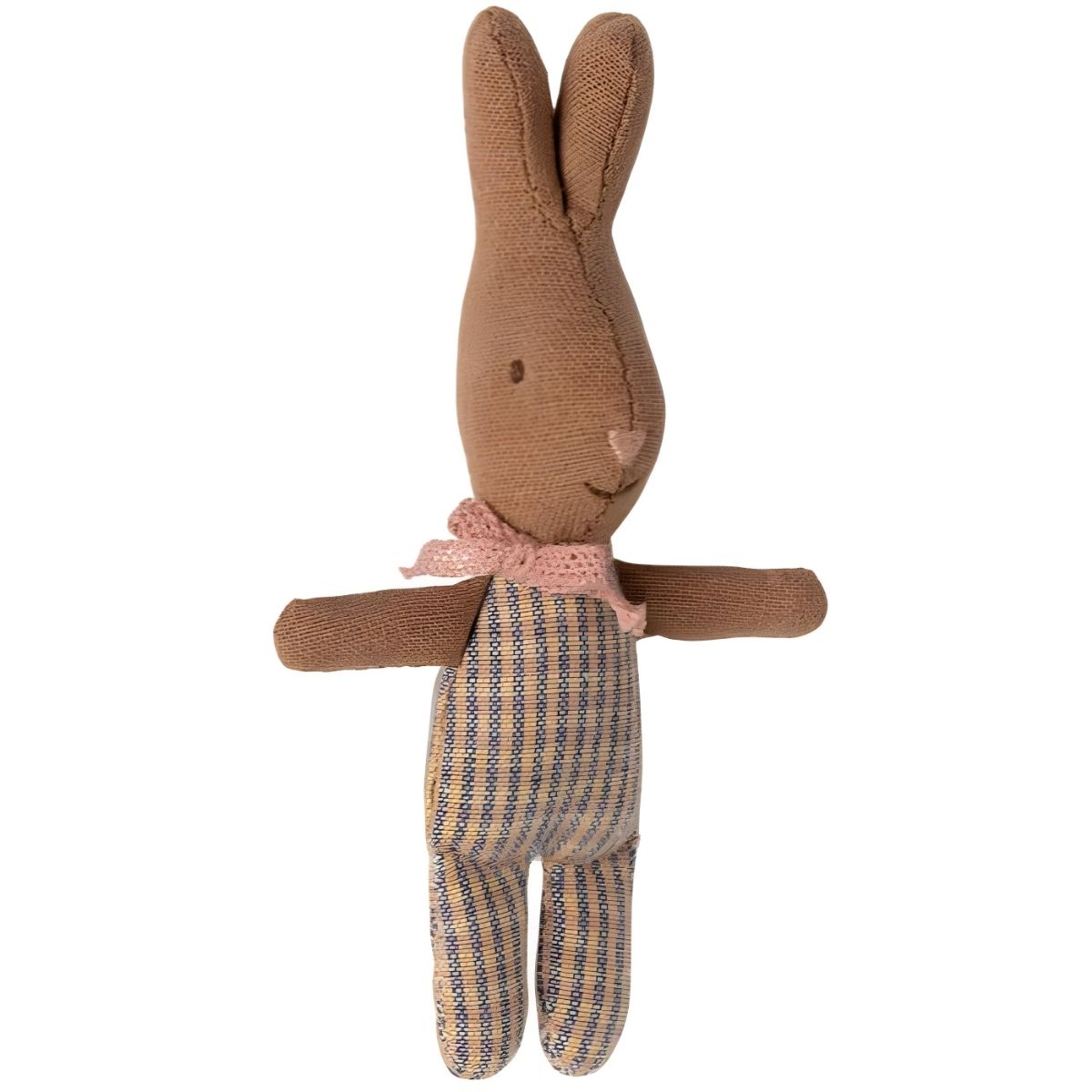 Maileg Rabbit, My - Rose/Blue Check
