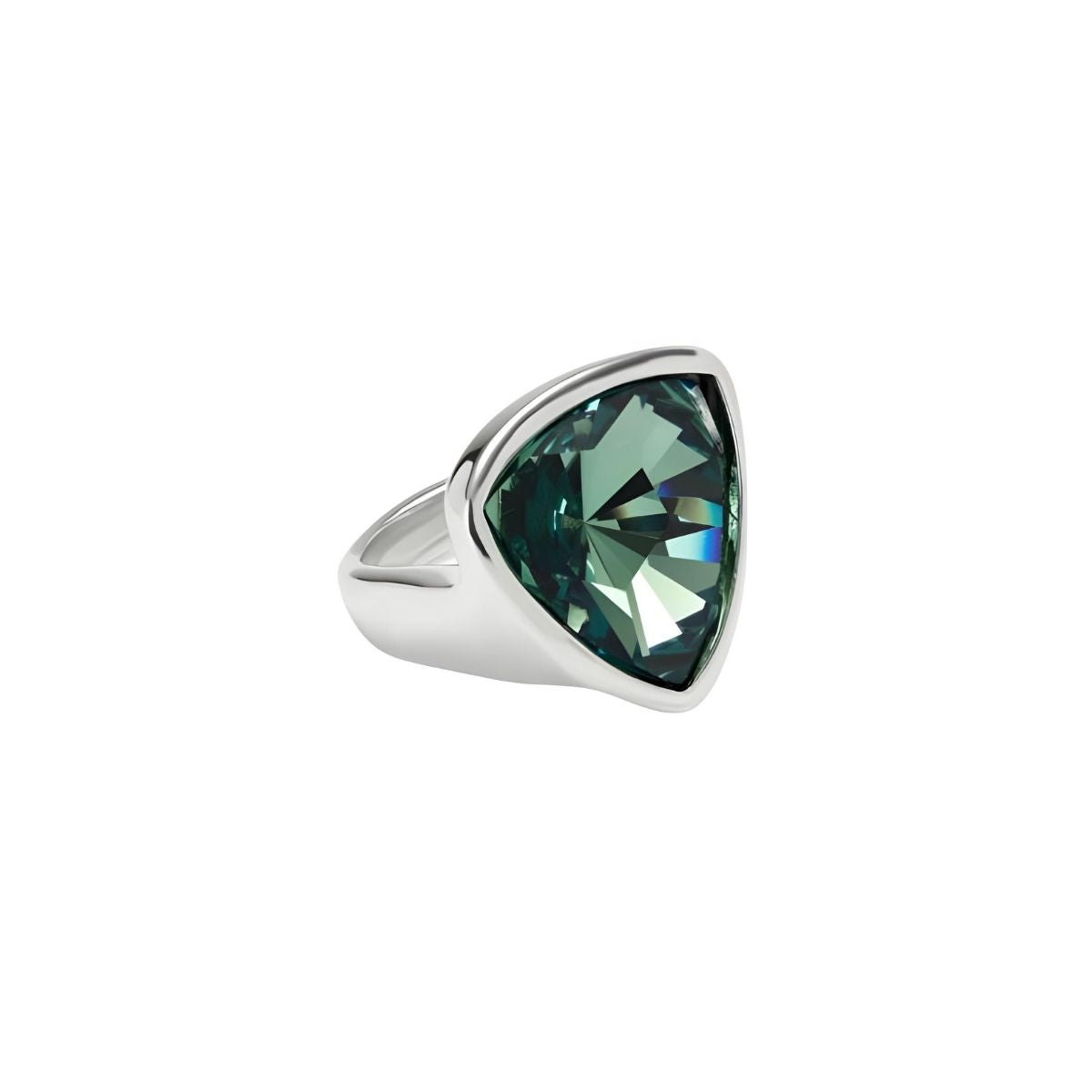 UNOde50 Large Triangular Ring with Crystals