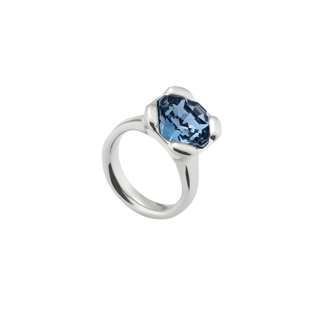 UNOde50 Rock n' Blue Ring with Blue Crystal