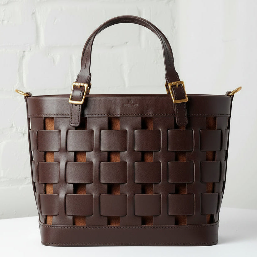 Uppdoo Venture Basket Tote - Chestnut