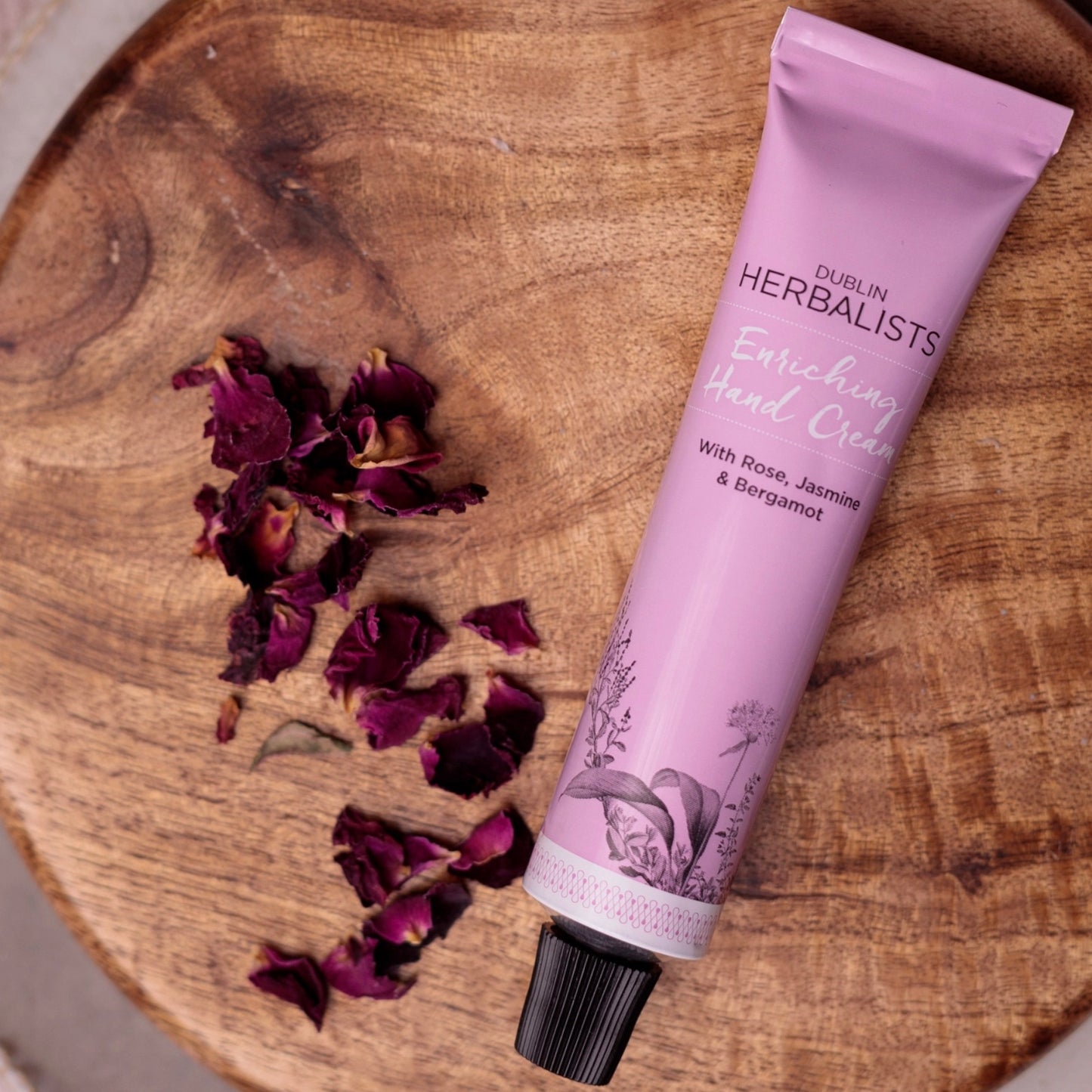 Vegan Enriching Hand Cream- Rose, Jasmine & Bergamot 30ml