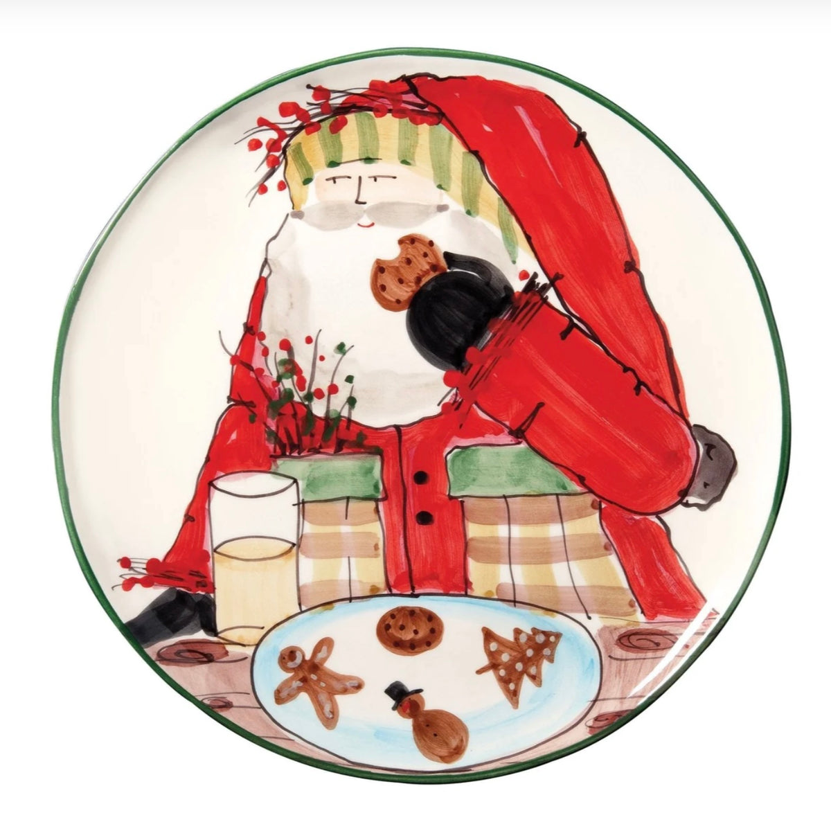 Vietri Old St. Nick Cookie Platter